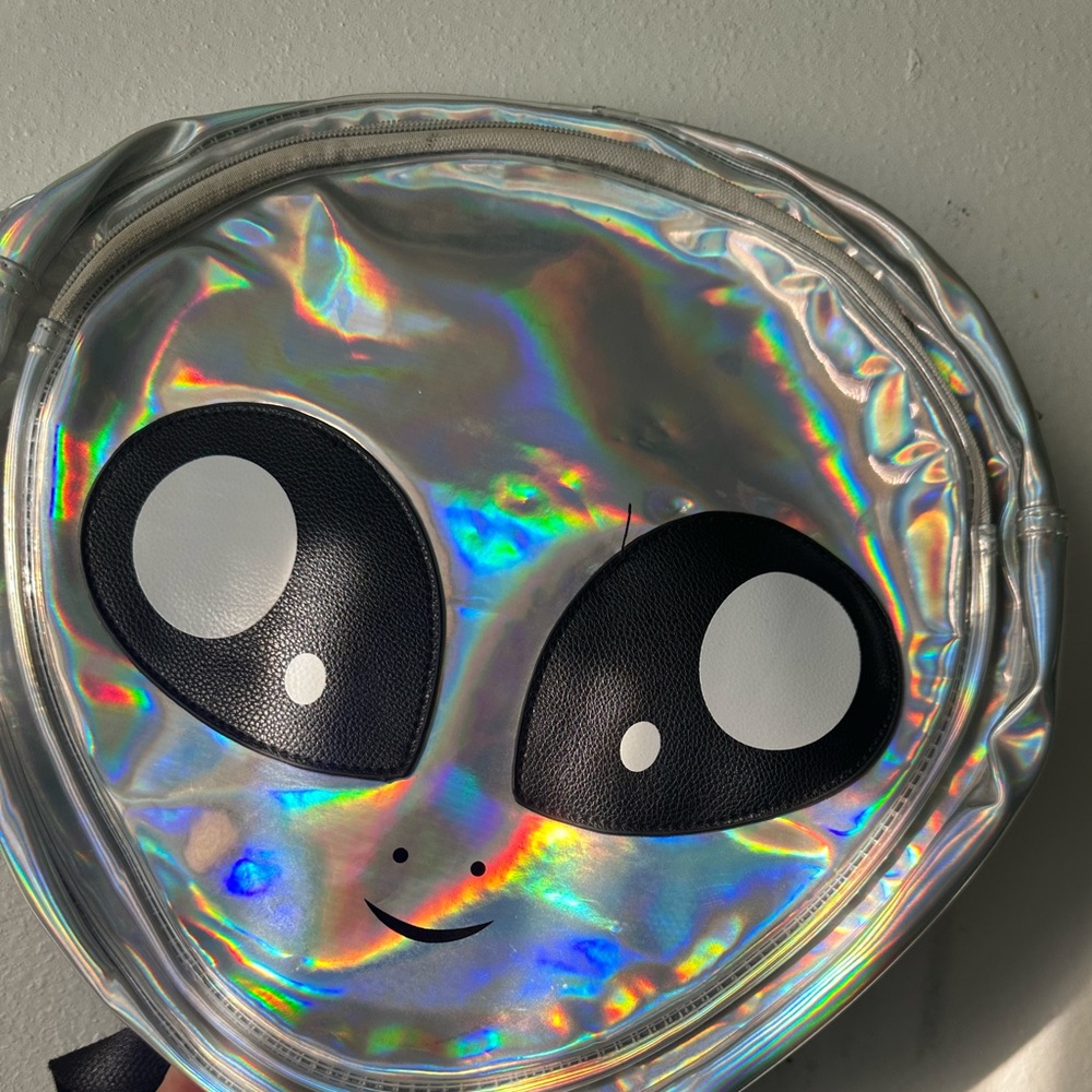 Holographic Alien Backpack